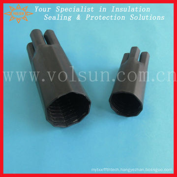 High Quality Adhesive Black Polyolefin Heatshrink Breakout for Cable Use